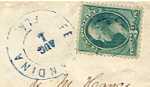 Rare 19th Century Fernandina postal cover